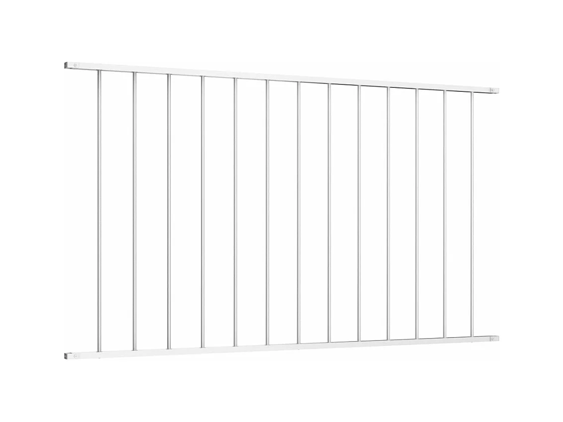 Hekpaneel 1,7x1,25 m gepoedercoat staal wit BE258282