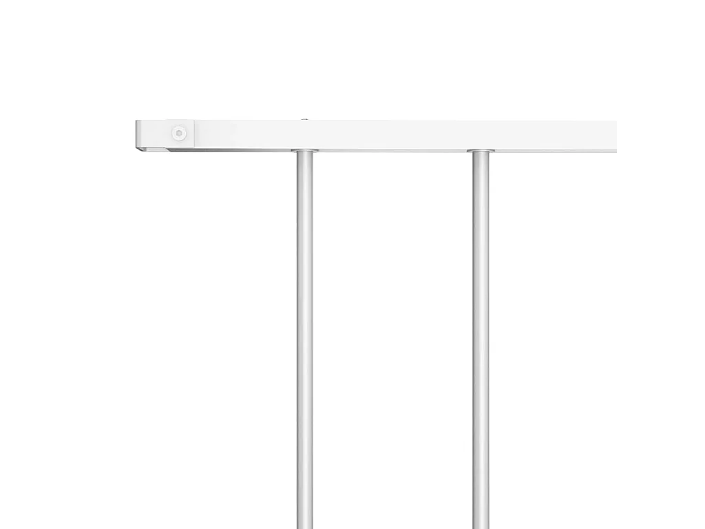 Panneau de clôture Acier enduit de poudre 1,7x1,25 m Blanc FR184399