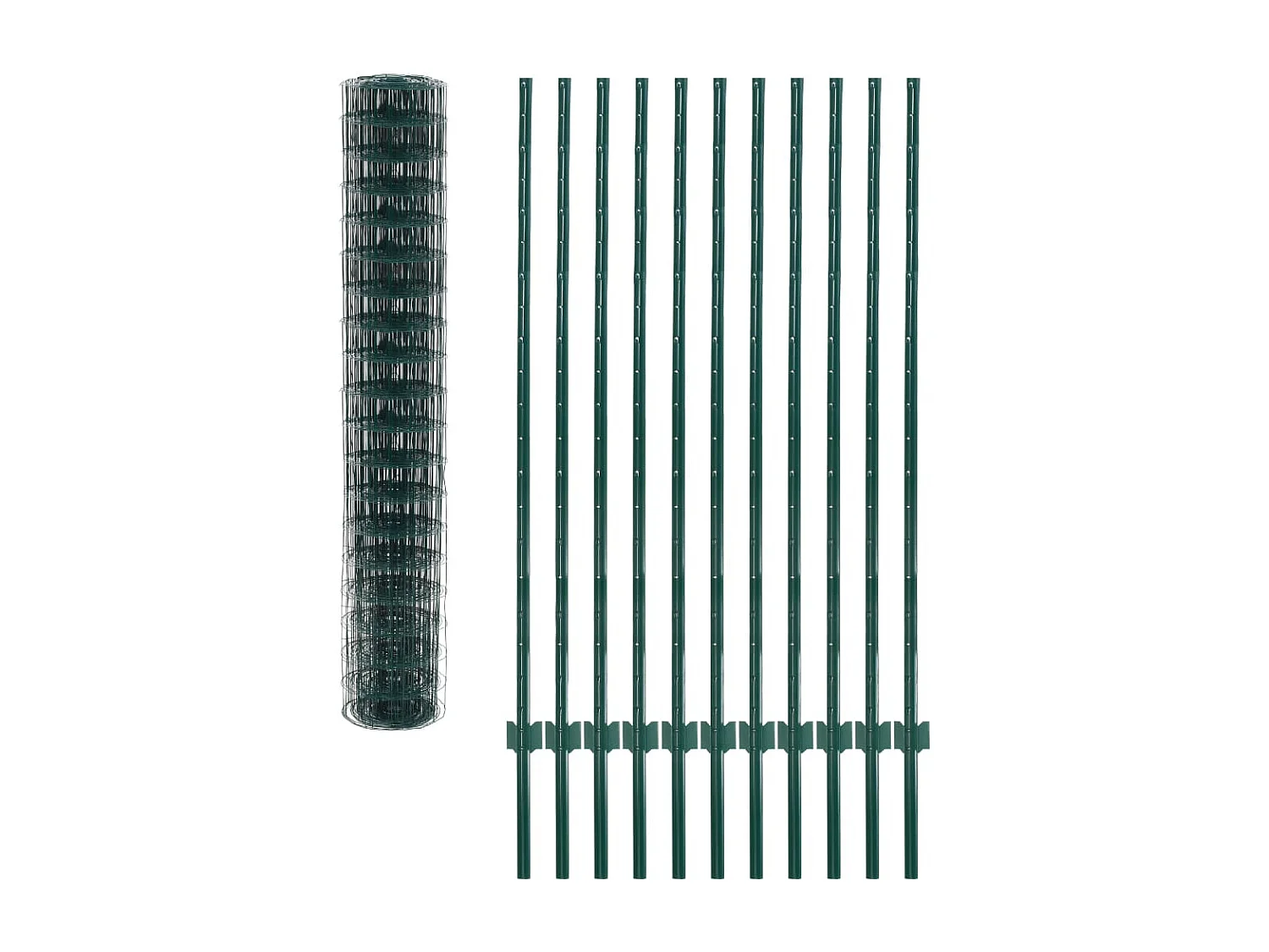 Euro Valla de acero verde 20x1,5 m ES562839