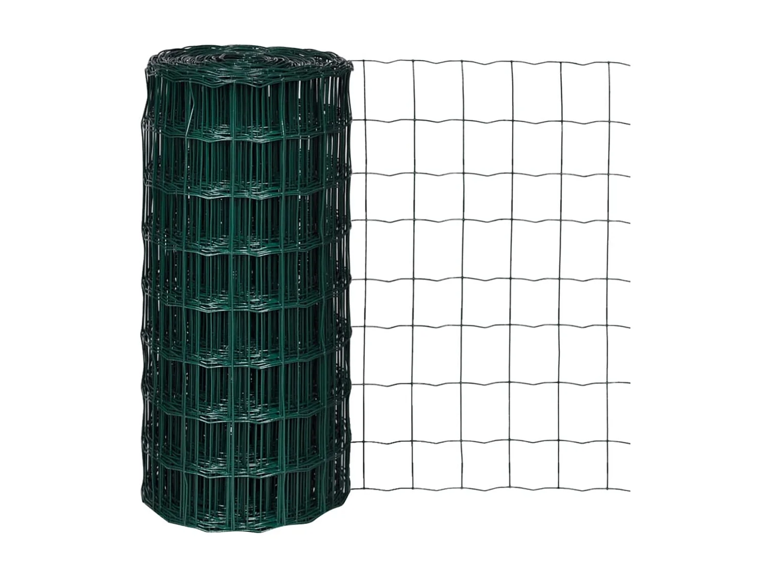 Set de euro valla acero verde 25x0,8 m ES679601