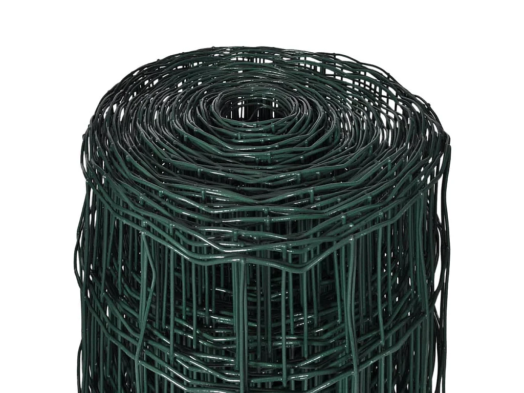 Set de euro valla acero verde 25x0,8 m ES679601
