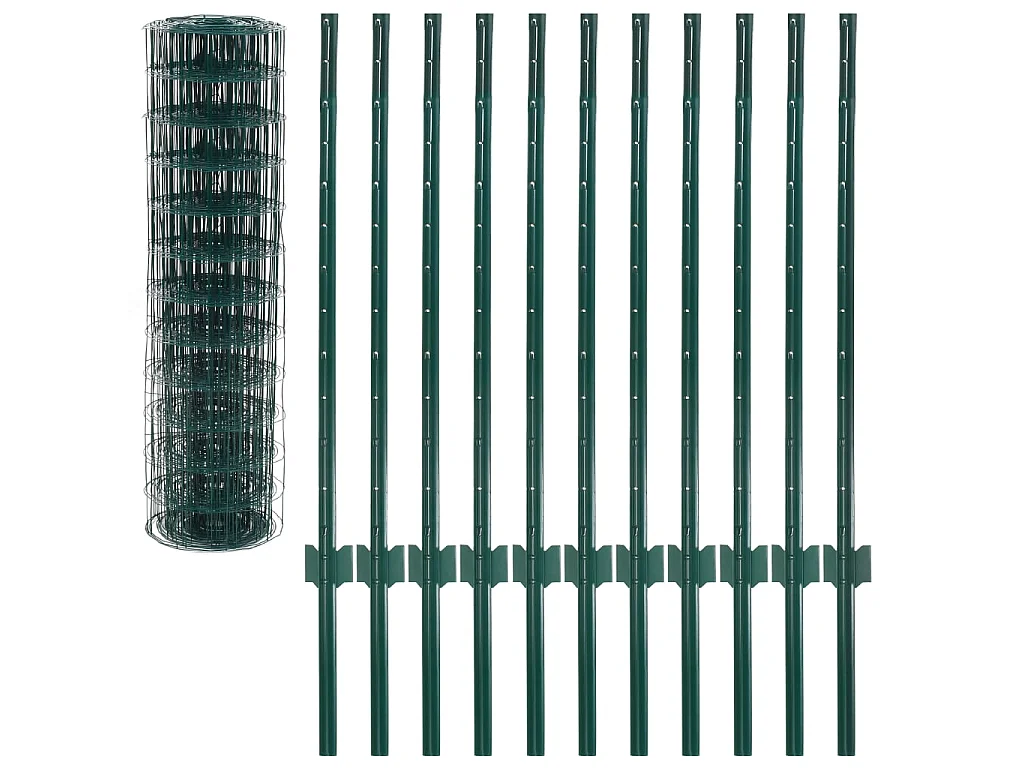 Euro Valla de acero verde 20x1 m ES513655