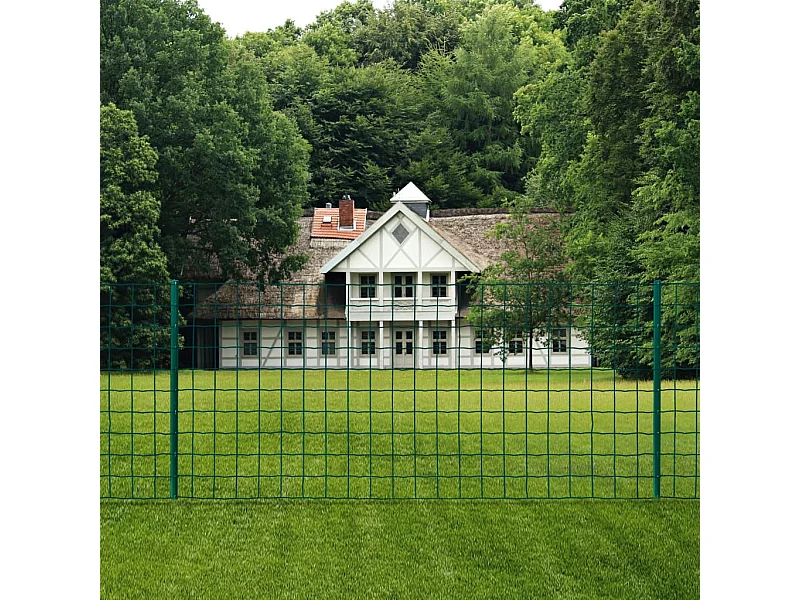 Clôture Euro Acier 20x1 m Vert FR917217