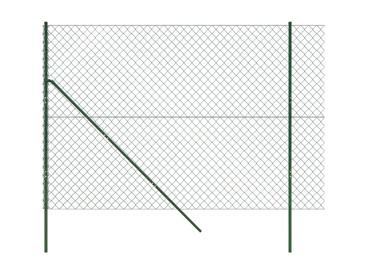 Cerca de alambre verde 1,6x10 m ES553176
