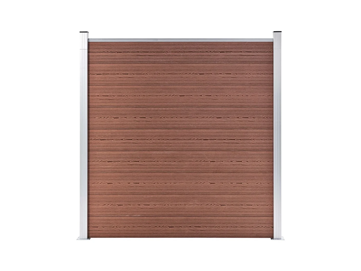 Clôture de jardin WPC 180x186 cm Marron FR690286