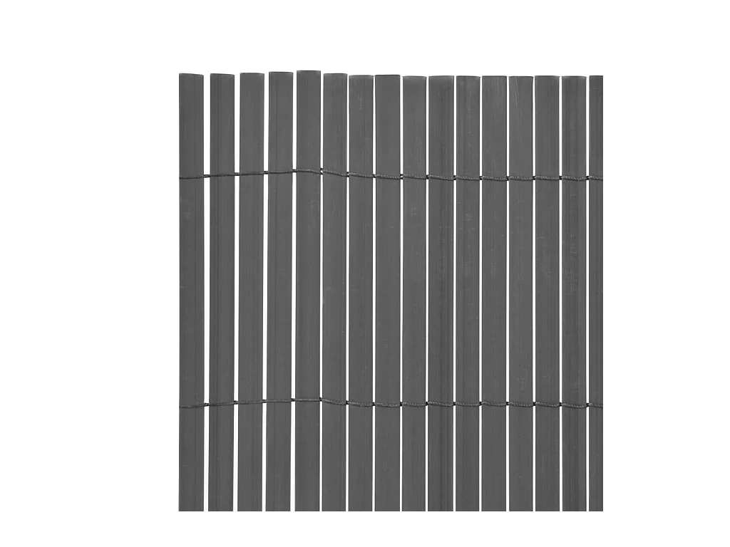 Clôture de jardin Double face PVC 90 x 300 cm Gris FR689001