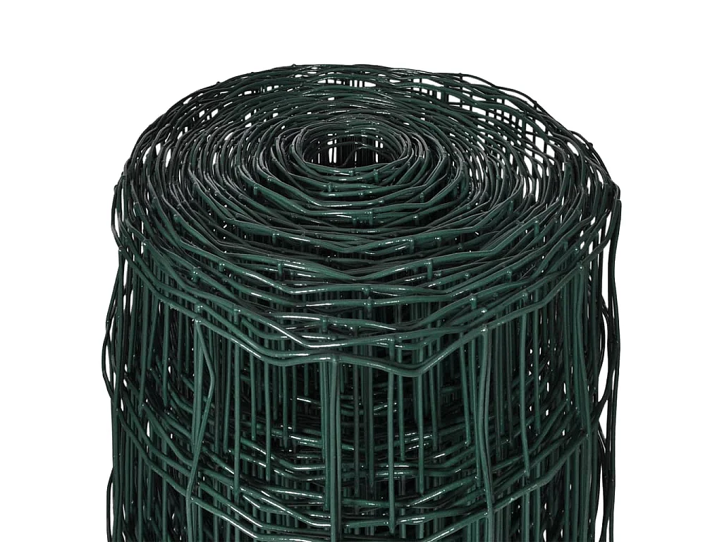 Set de euro valla acero verde 10x1,5 m ES282981