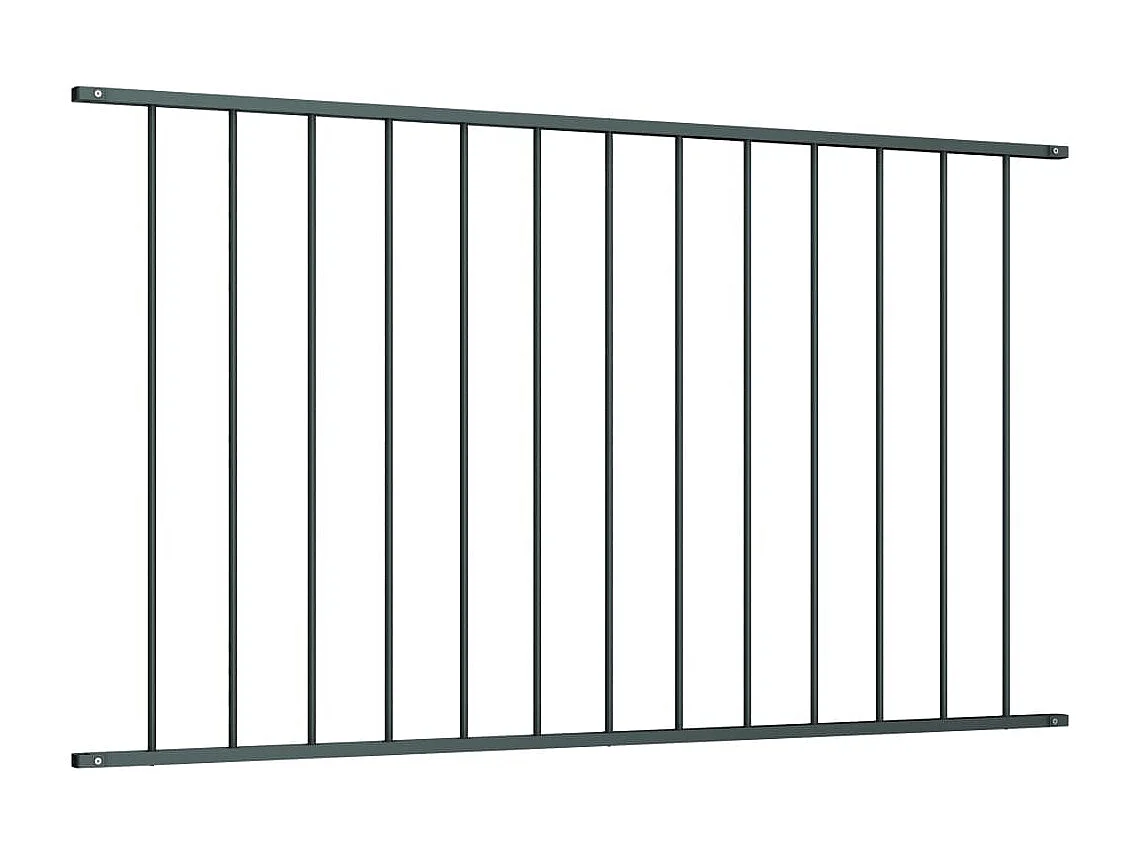 Panneau de clôture Acier enduit de poudre 1,7x1 m Anthracite FR193689