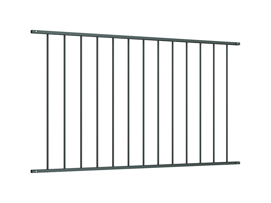 Panel de valla acero recubrimiento polvo gris antracita 1,7x1 m ES292207