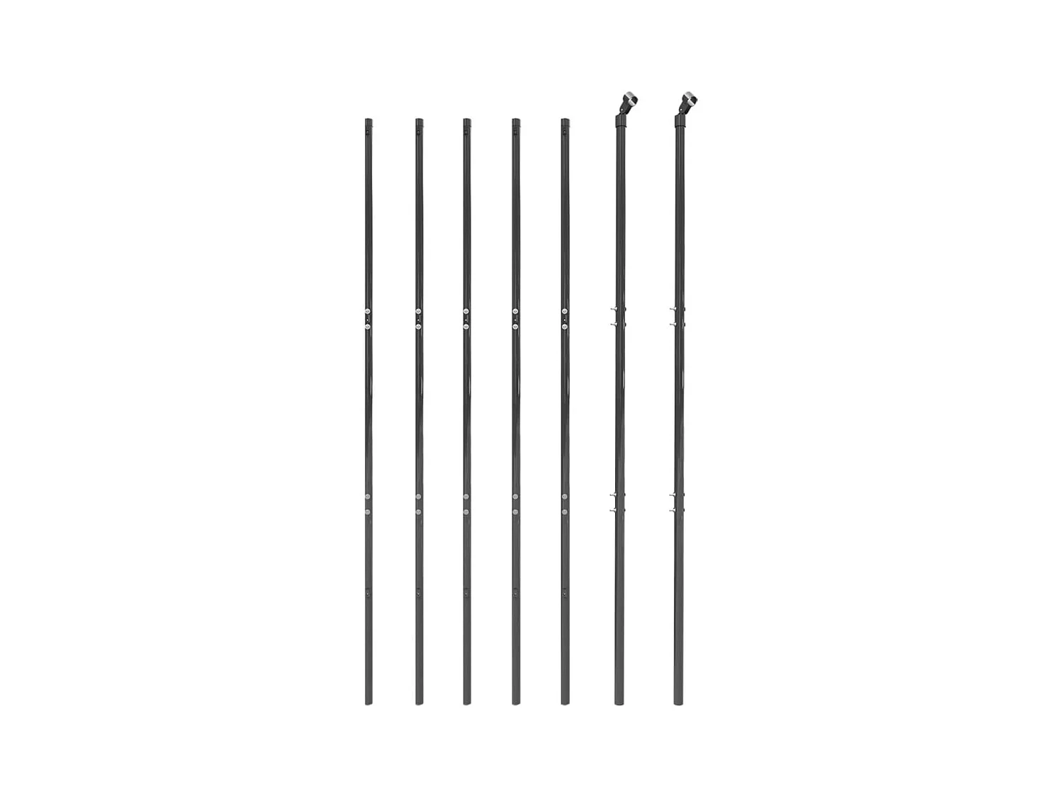 Clôture en treillis métallique anthracite 1,6x10 m FR637354