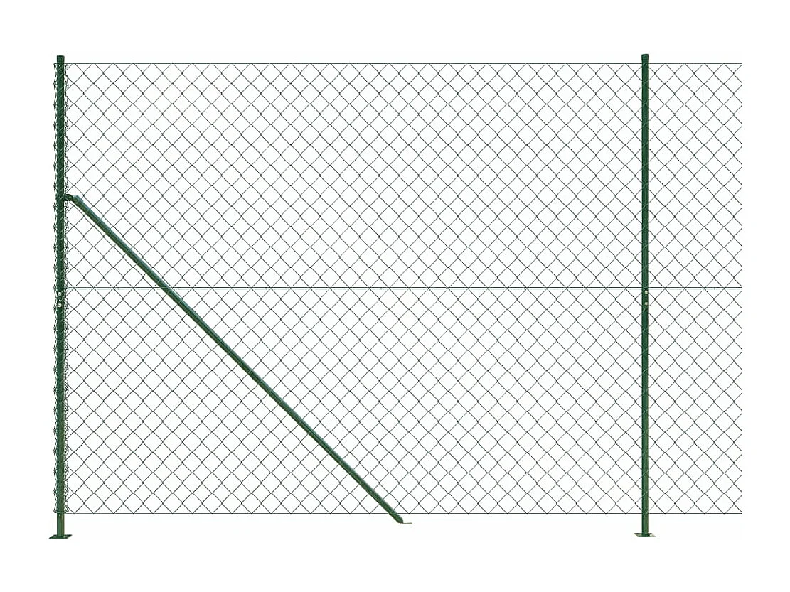Cerca de alambre con brida verde 1,4x10 m ES838409