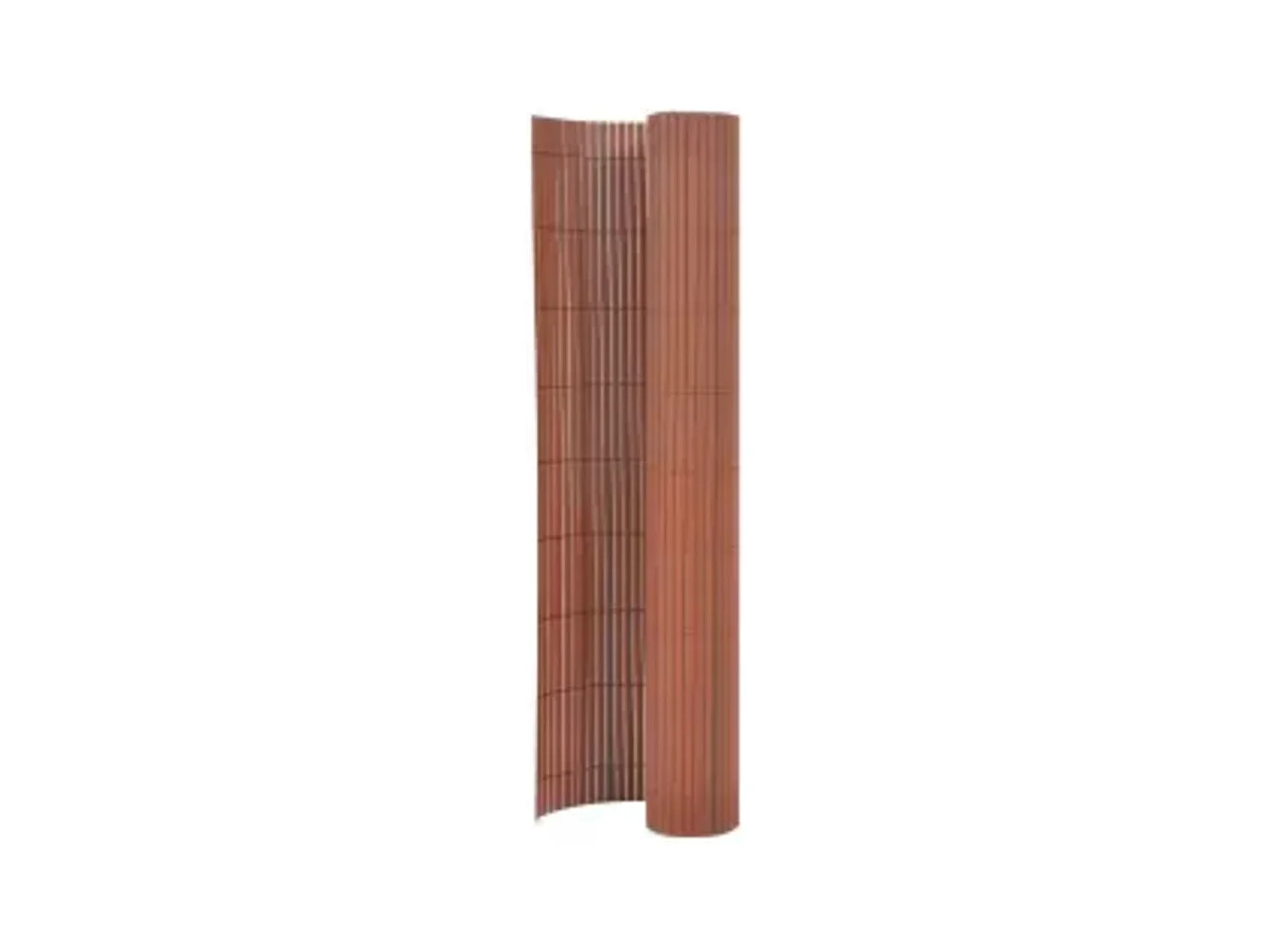Clôture de jardin double face 110x400 cm Marron FR666672