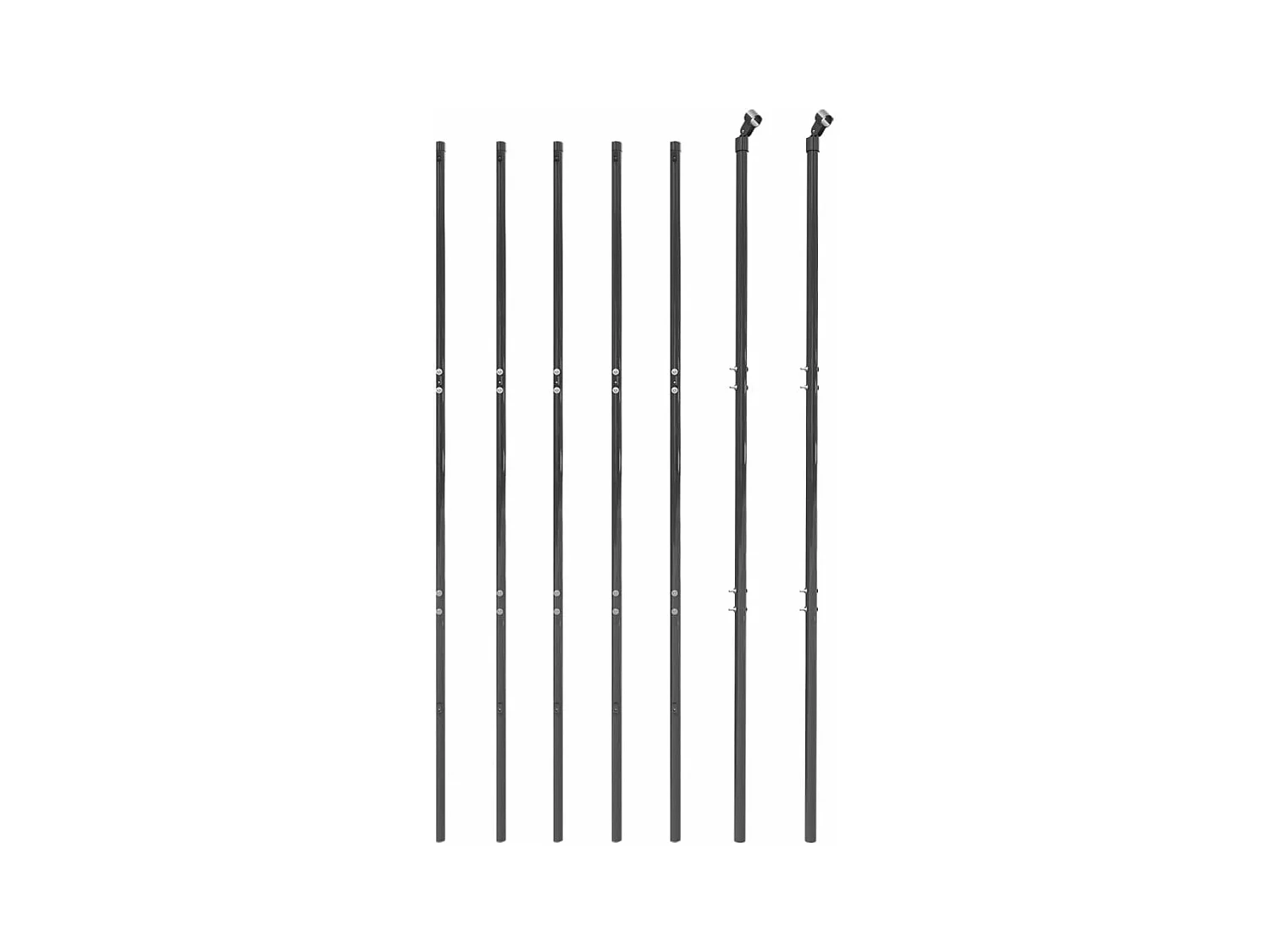 Clôture en treillis métallique anthracite 1,8x10 m FR938038