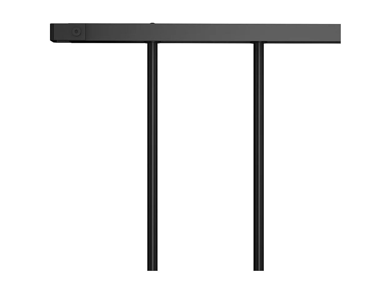 Panel de valla de acero con recubrimiento polvo negro 1,7x1 m ES264109