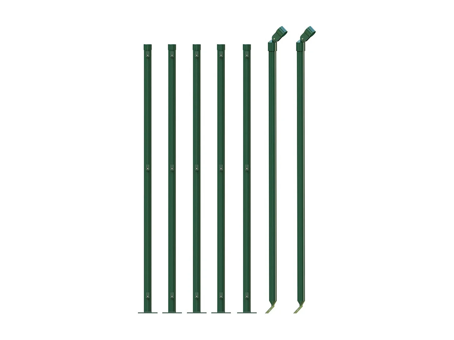 Cerca de malha de arame com flange 1x10 m verde PT959724