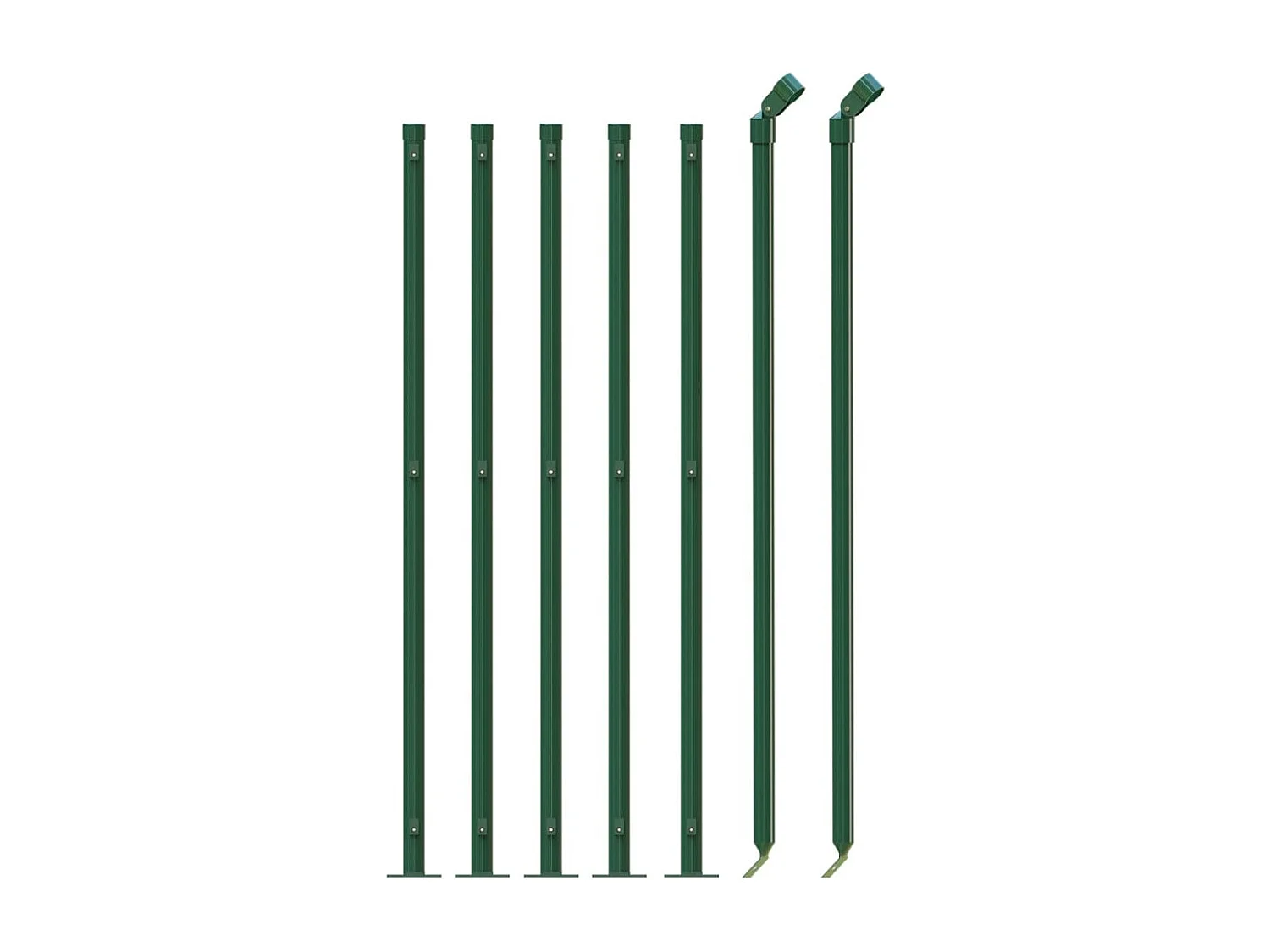 Cerca de arame com flange 1,1x10 m verde PT452704