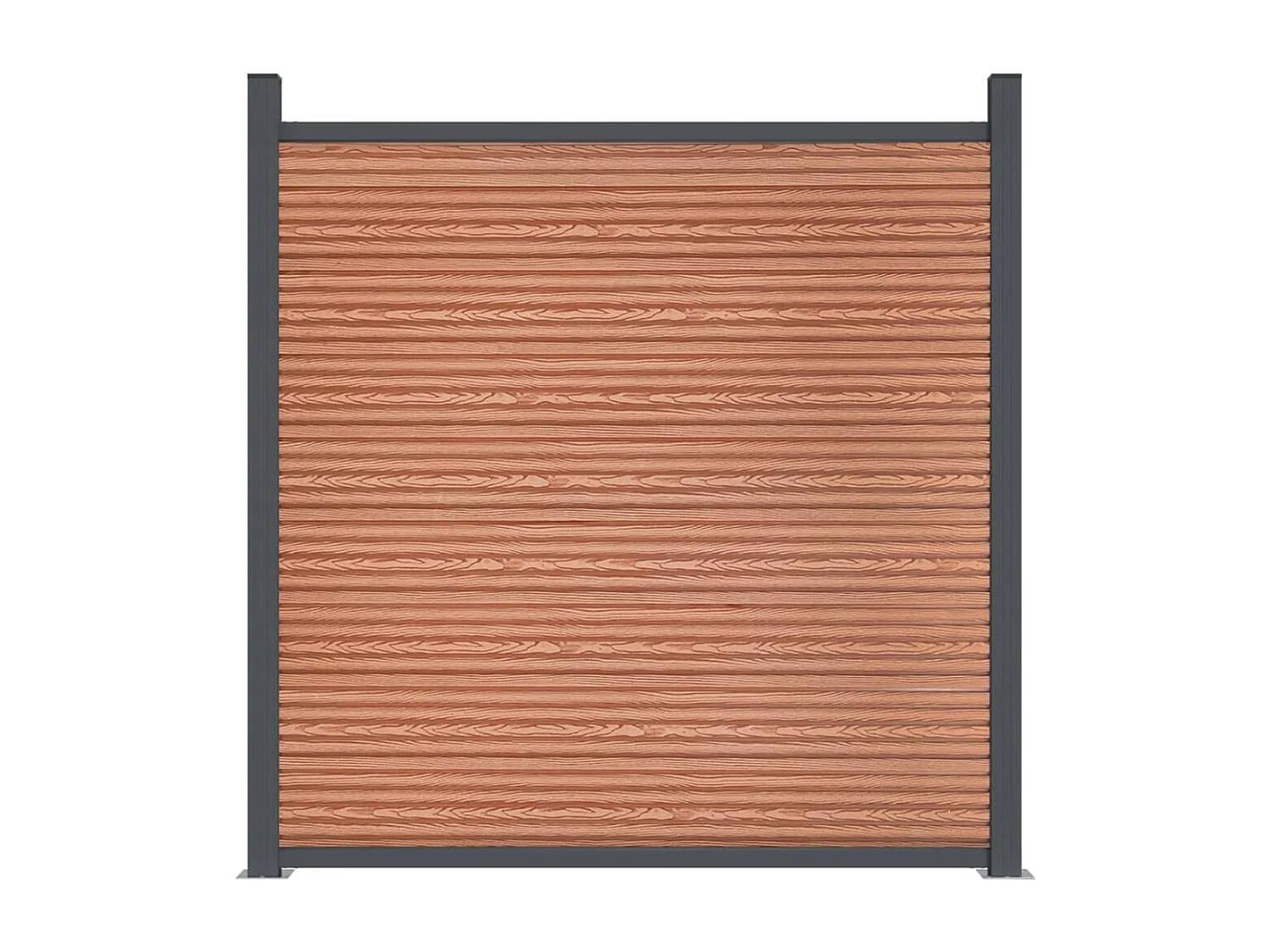 Panel de valla WPC marrón 180x186 cm ES166925