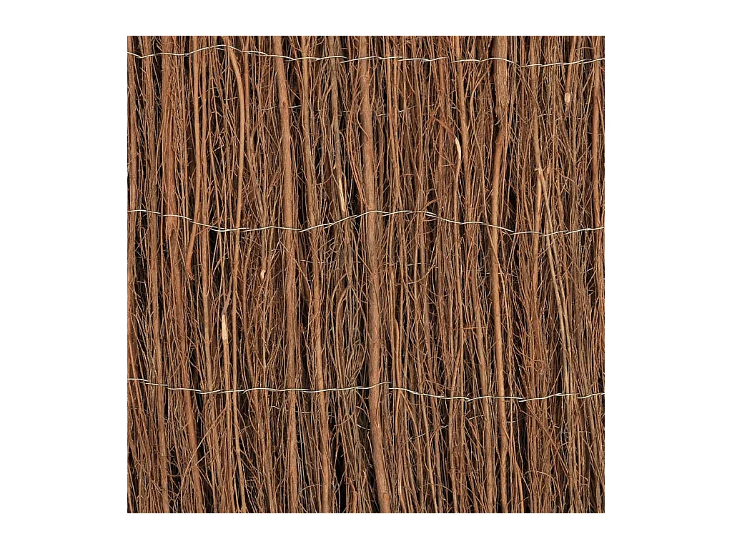 Cerca de galhos de madeira 400 x 100 cm PT384141