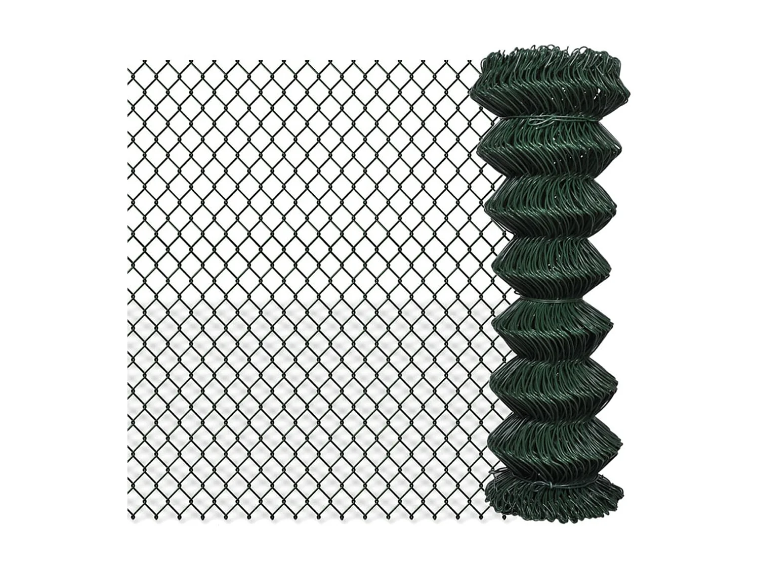 Gaashek 1,25x15 m staal groen BE911516