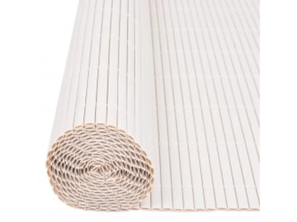 Tuinafscheiding dubbelzijdig 110x500 cm wit BE148482