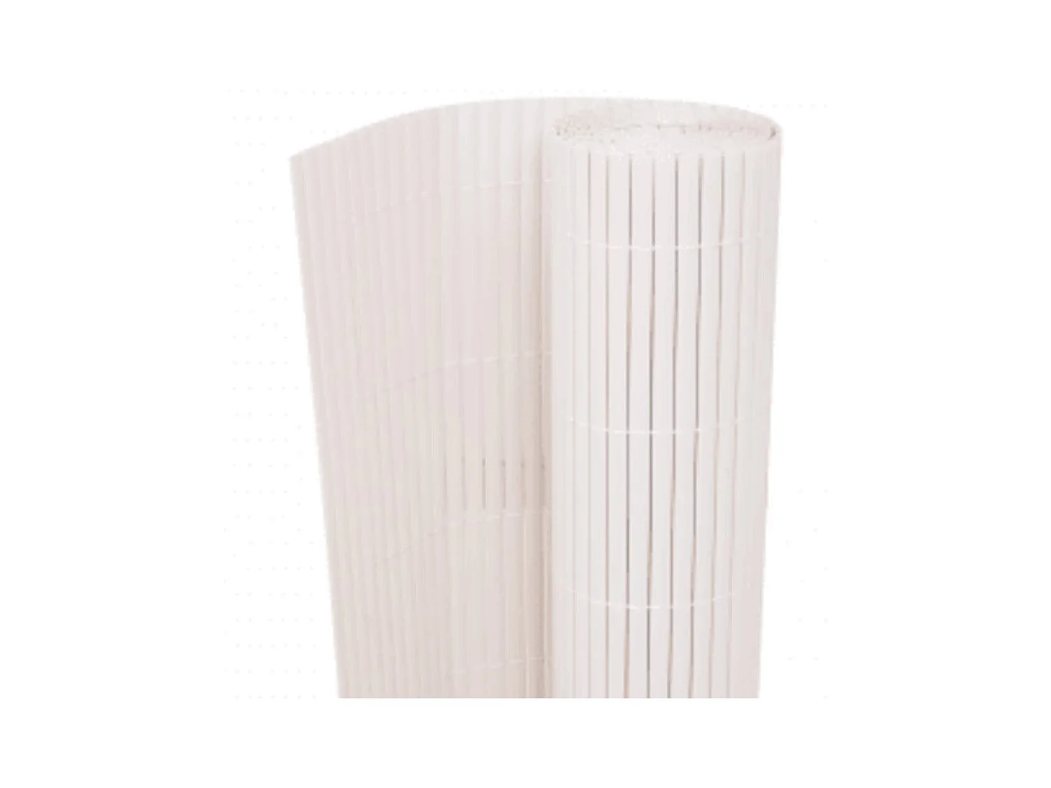 Valla de jardín de doble cara blanco 110x500 cm ES145475