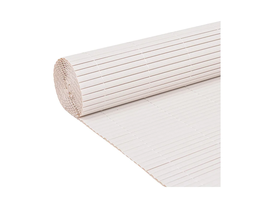 Valla de jardín de doble cara blanco 110x500 cm ES145475