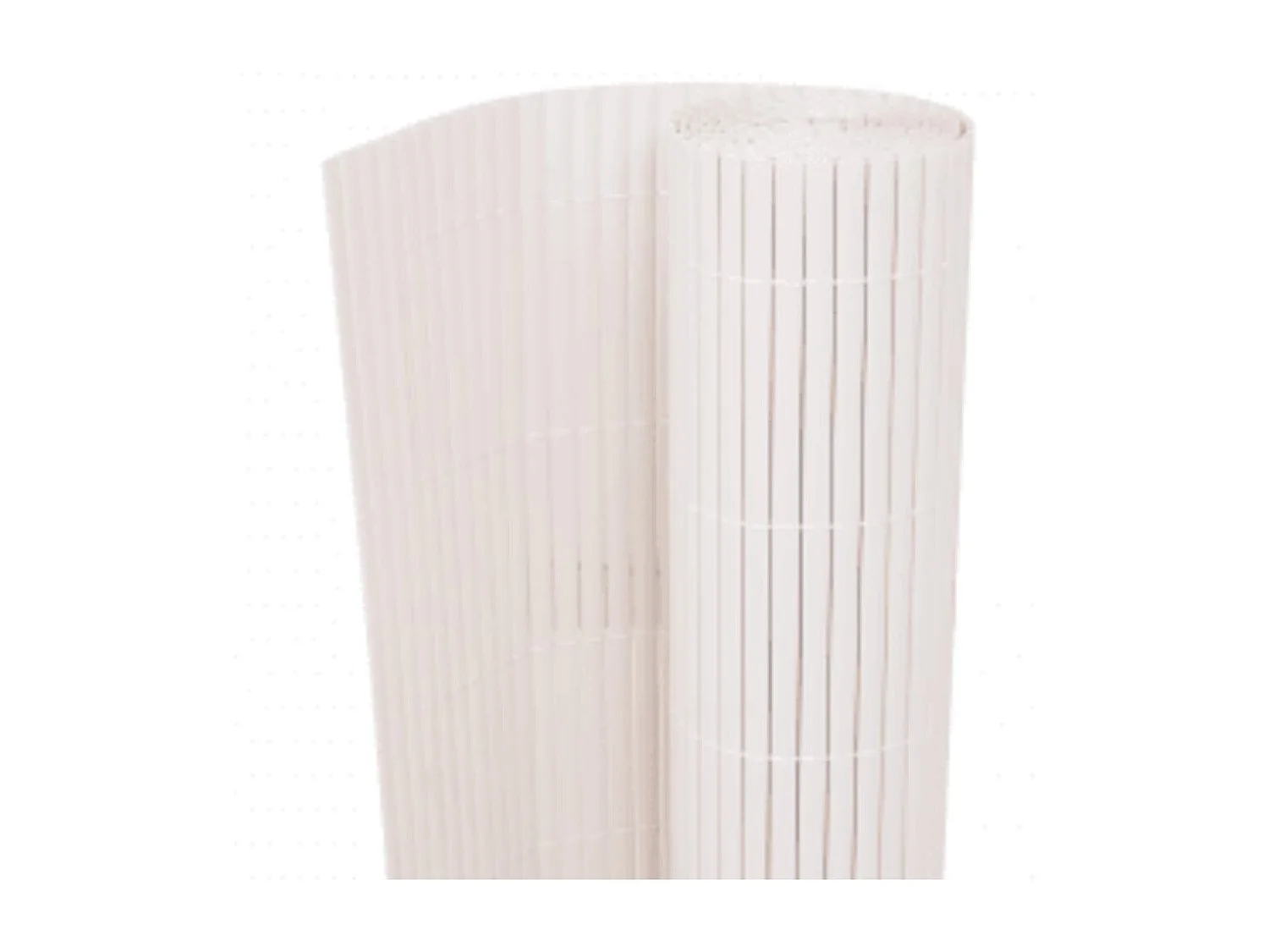 Valla de jardín de doble cara blanco 110x500 cm ES145475