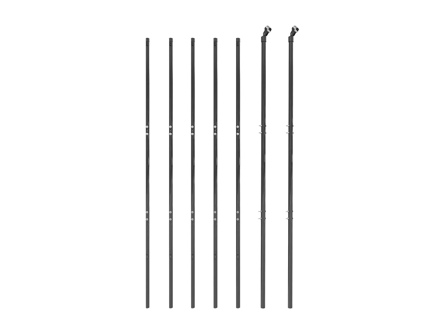 Clôture en treillis métallique anthracite 2,2x10 m FR846519