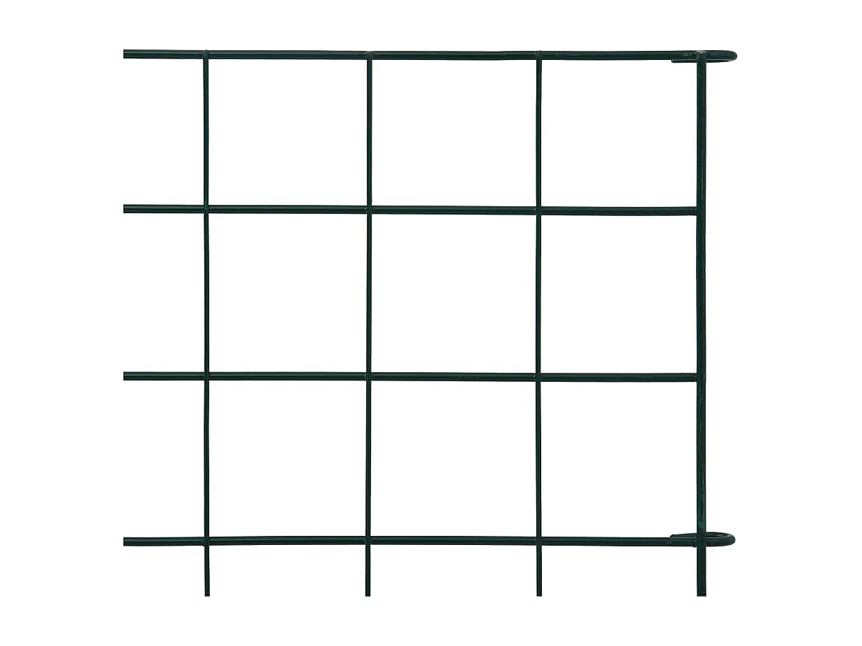 Conjunto painéis de vedação para jardim 77,5x64 cm verde PT485773