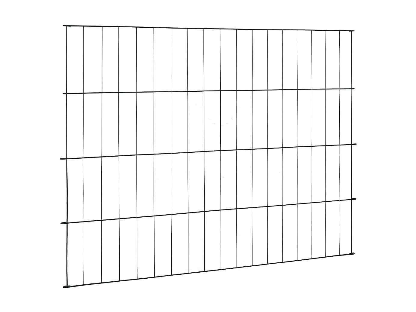 Set de valla de jardín arqueada verde 115x79 cm ES239983