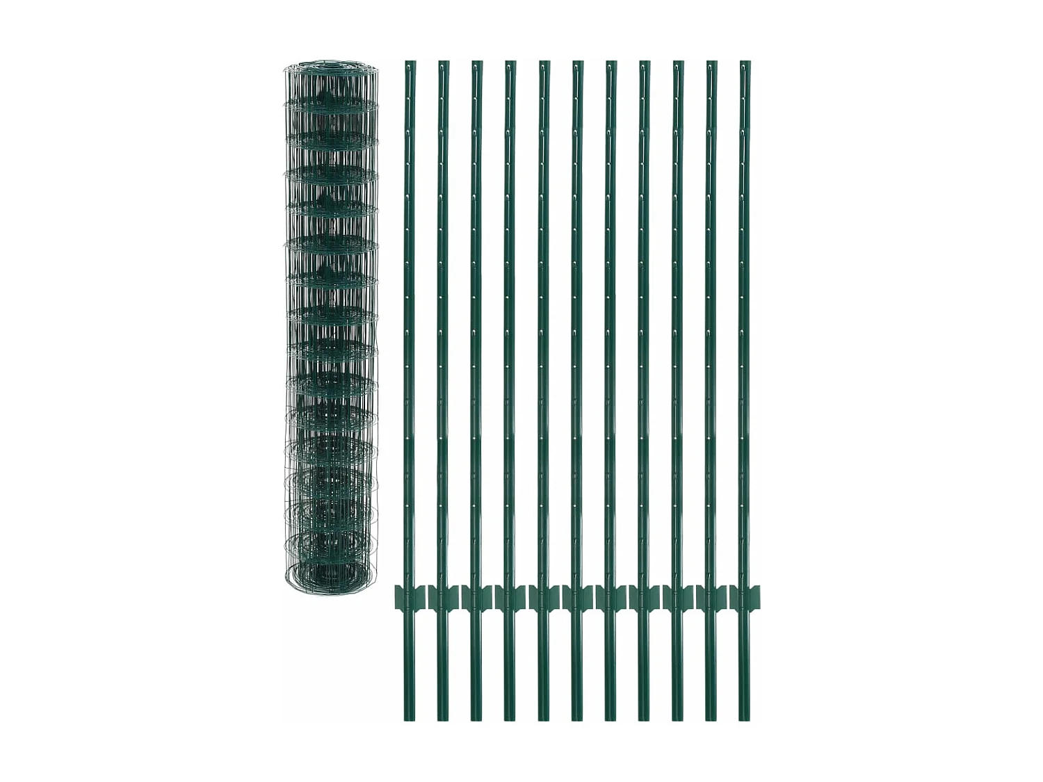 Euro Valla de acero verde 20x1,5 m ES929663