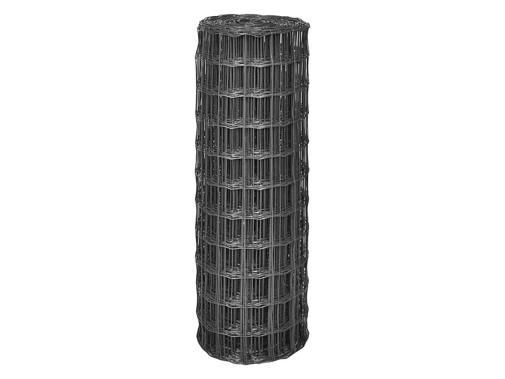 Euro Valla de acero gris 25x1,2 m ES850362
