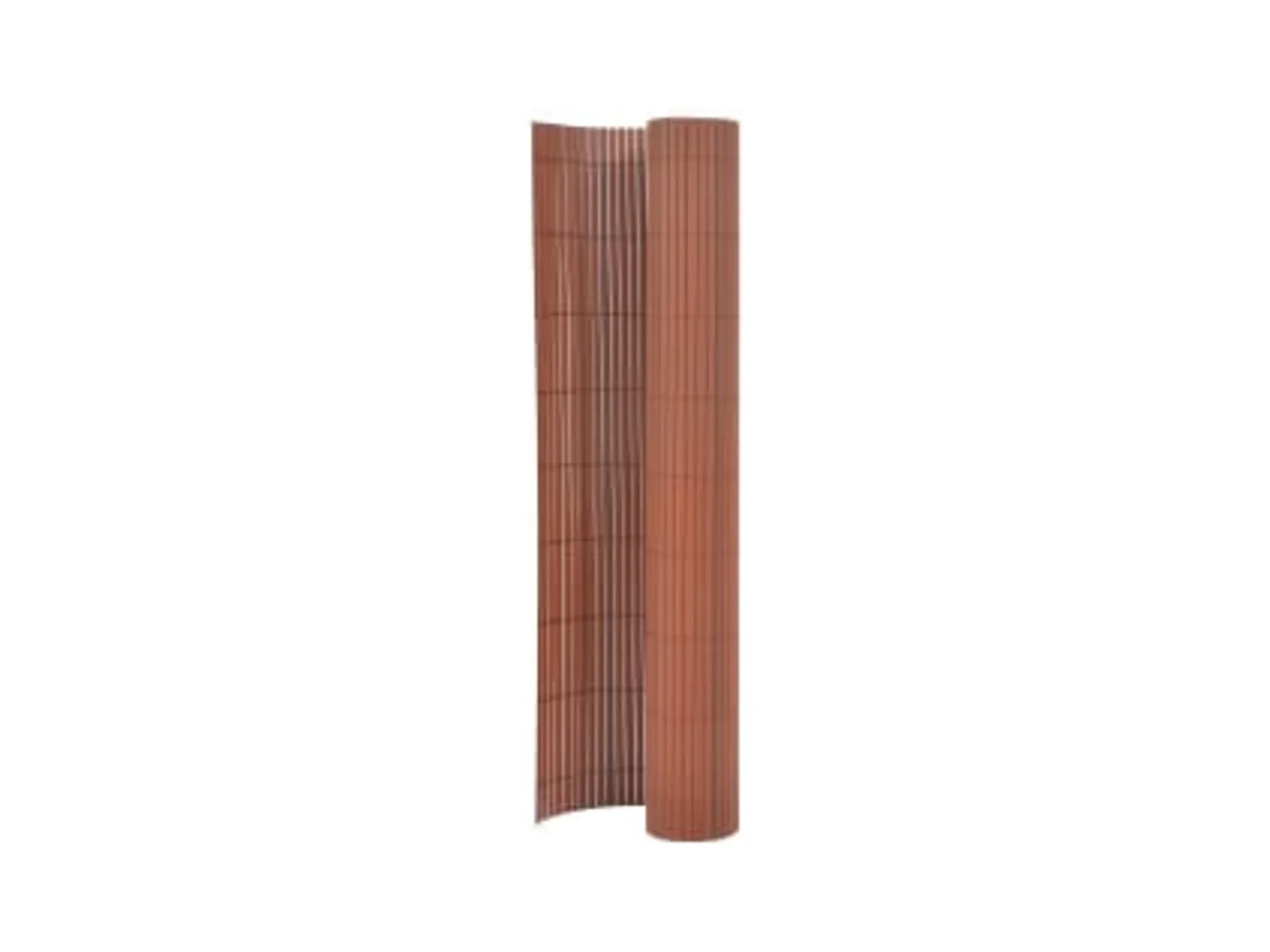 Clôture de jardin double face 110x500 cm Marron FR114192