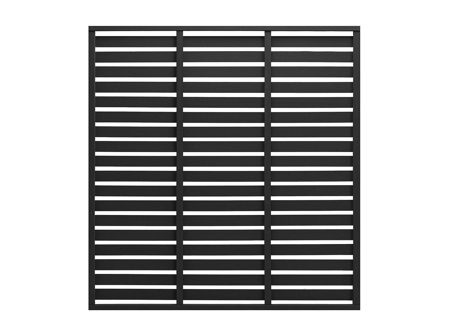 Panneau de clôture WPC 180x180 cm Noir FR365104