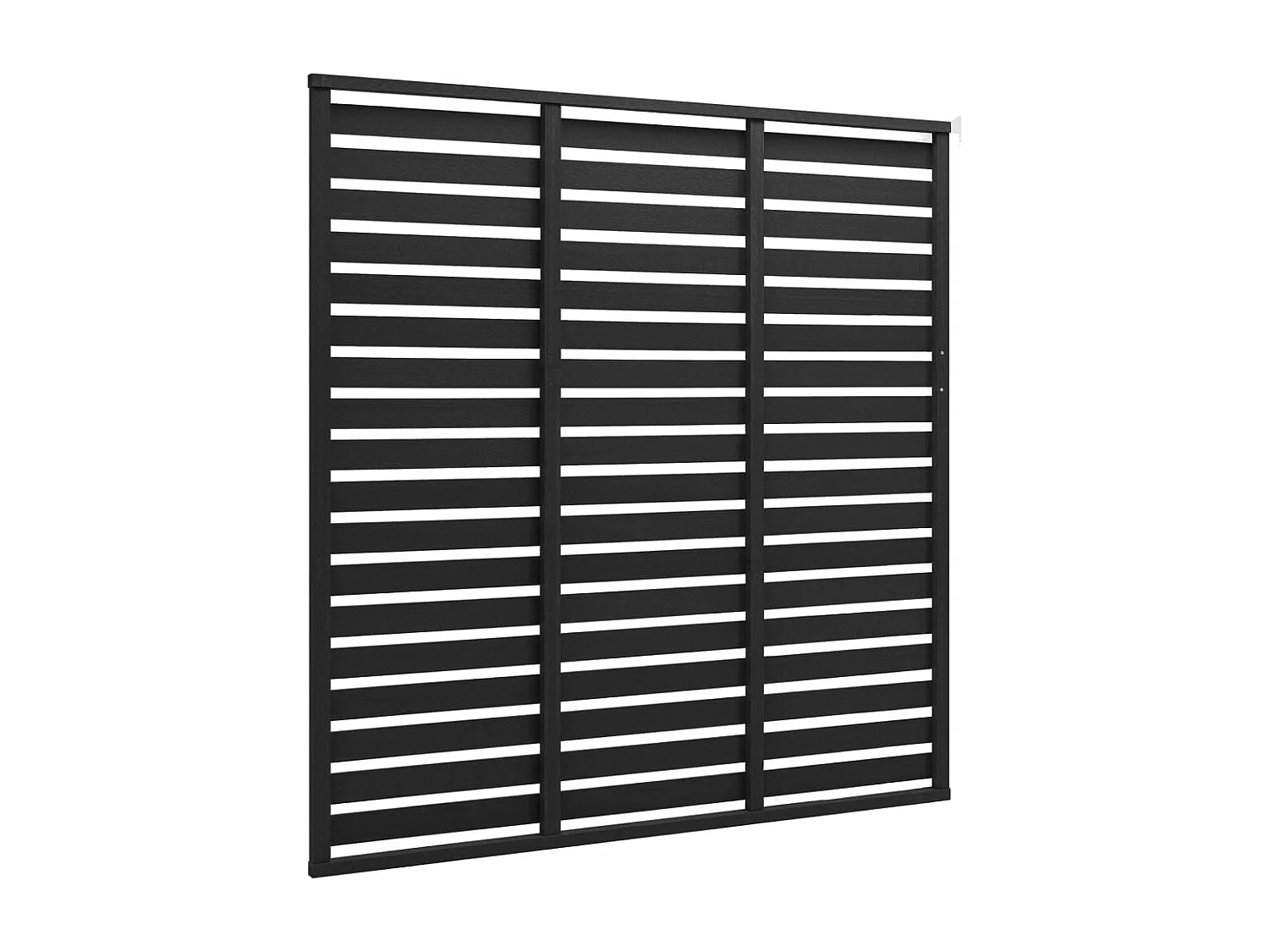 Panneau de clôture WPC 180x180 cm Noir FR365104