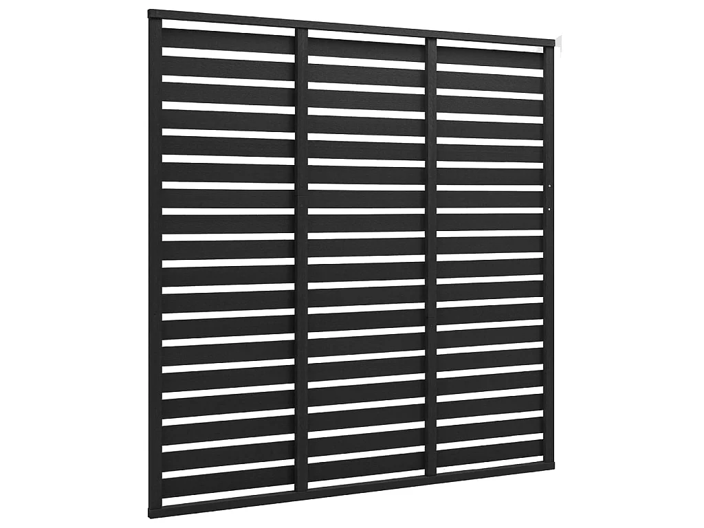Painel de vedação 180x180 cm WPC preto PT690050