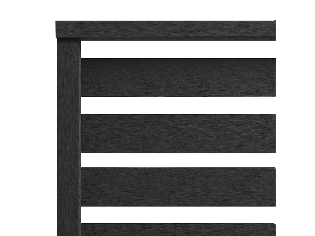 Painel de vedação 180x180 cm WPC preto PT690050