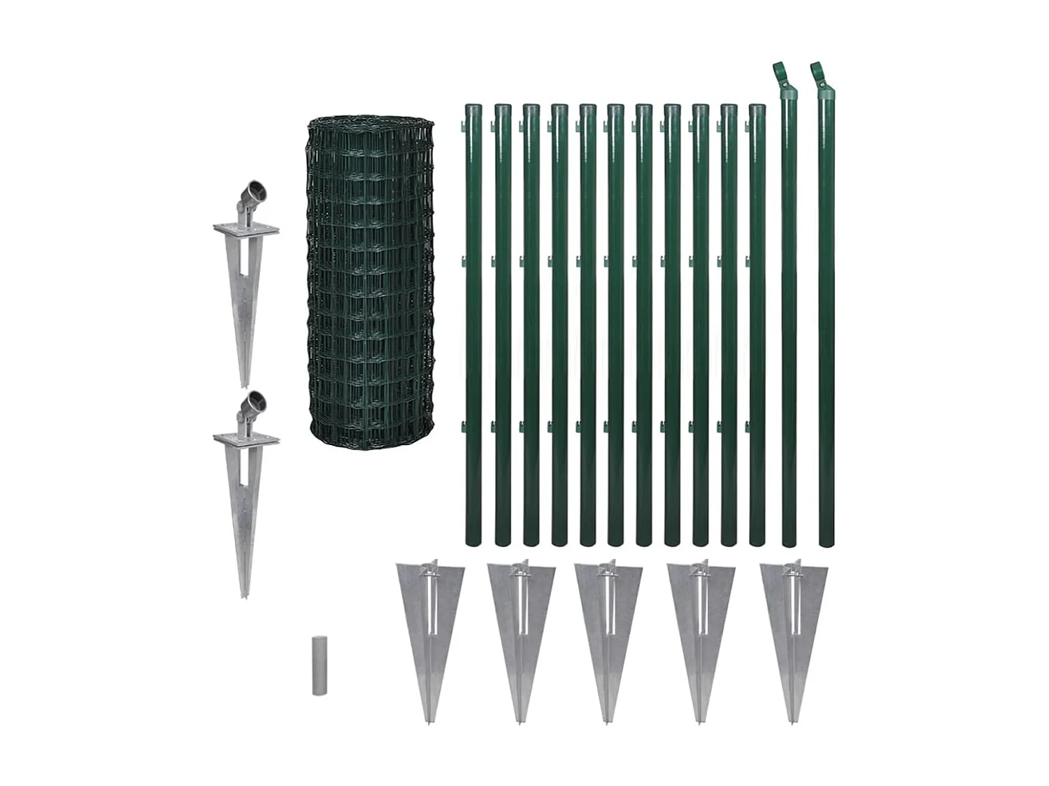 Clôture euro Acier 25 x 1,0 m Vert FR714825