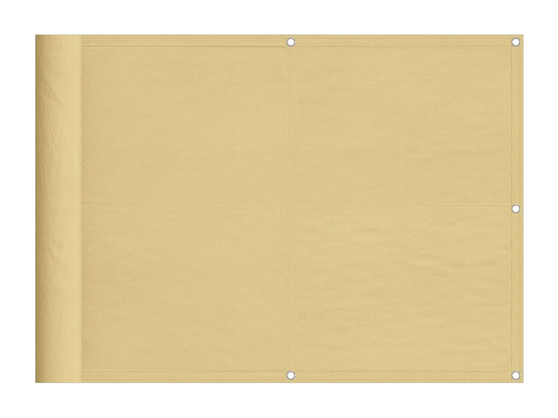 Brise vue - Écran de balcon sable 75x700 cm 100% polyester oxford FR624122