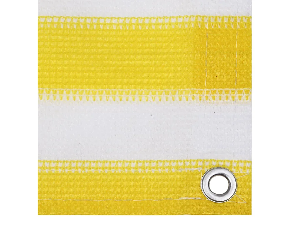 Tela de varanda 120x500 cm PEAD amarelo e branco PT364874