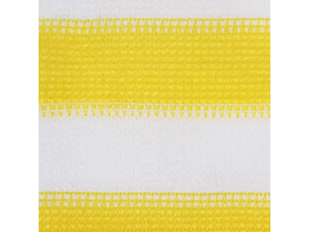 Brise vue - Écran de balcon Jaune et blanc 120x500 cm PEHD FR583796