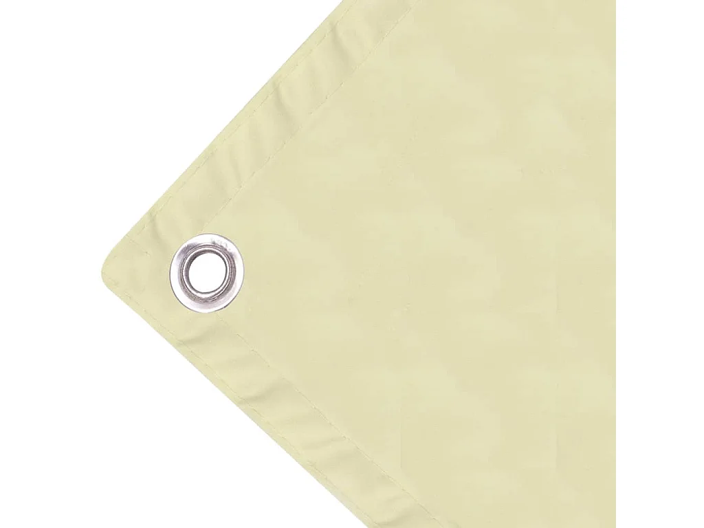 Brise vue - Écran de balcon en tissu Oxford 75x600 cm Crème FR863581
