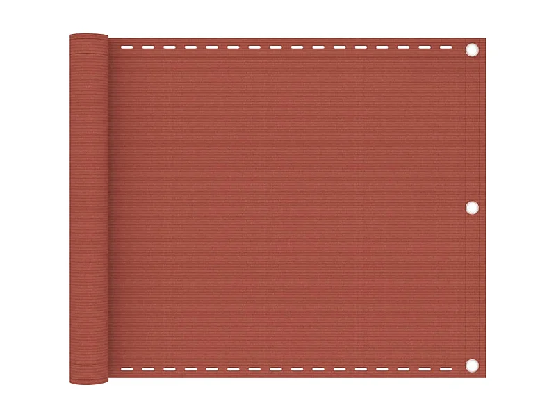 Toldo para balcón HDPE terracota 75x300 cm ES330664