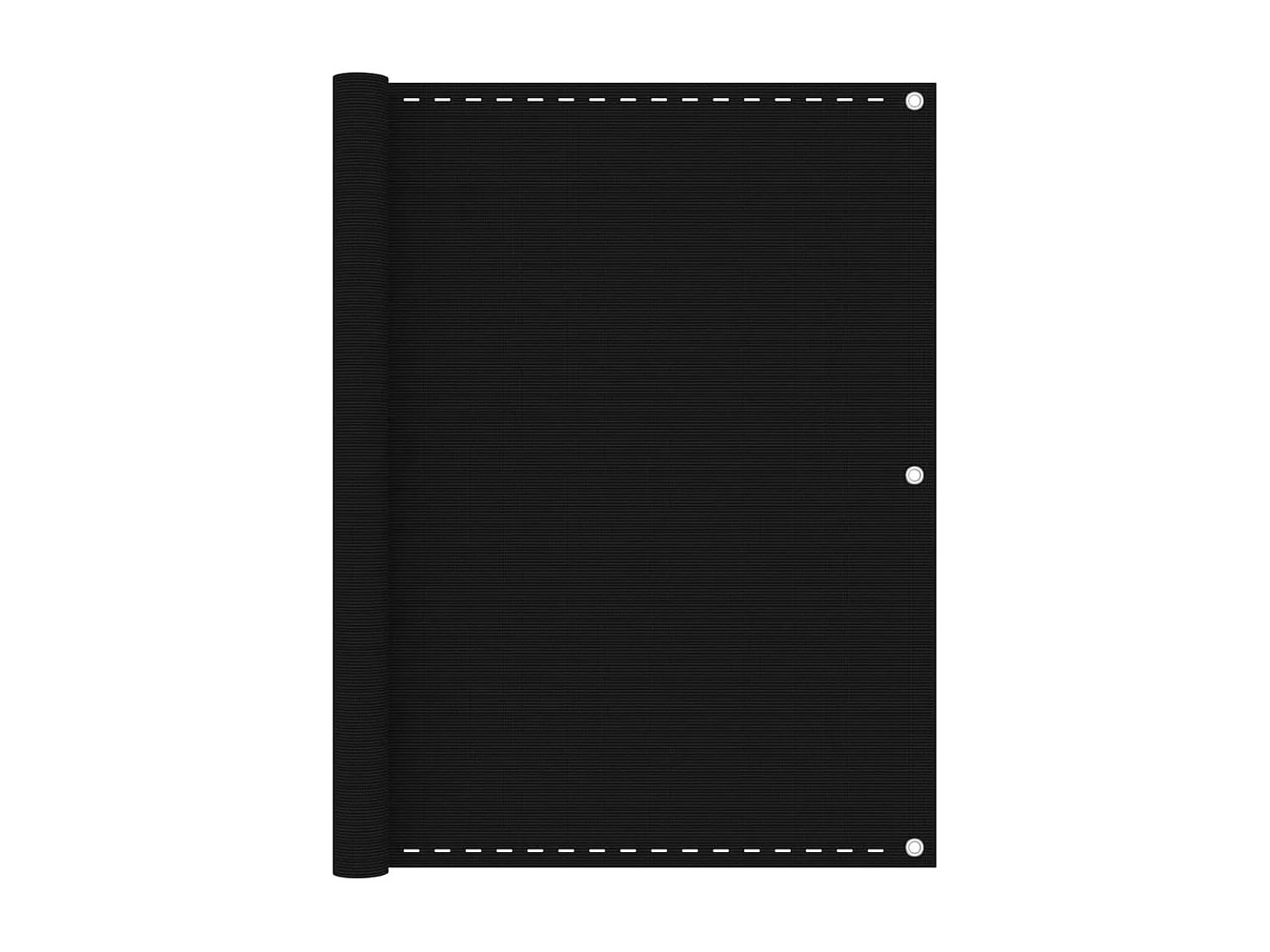 Toldo para balcón HDPE negro 120x500 cm ES525048