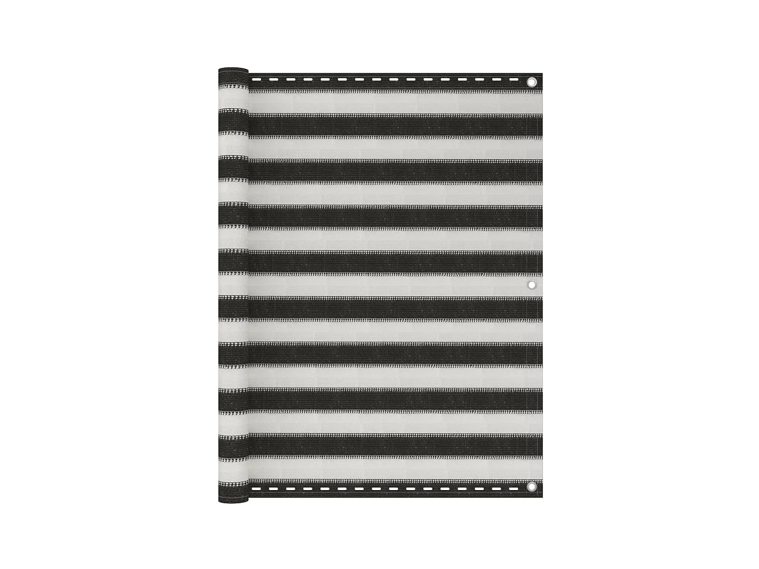 Brise vue - Écran de balcon PEHD 120x500 cm Anthracite et blanc FR538377