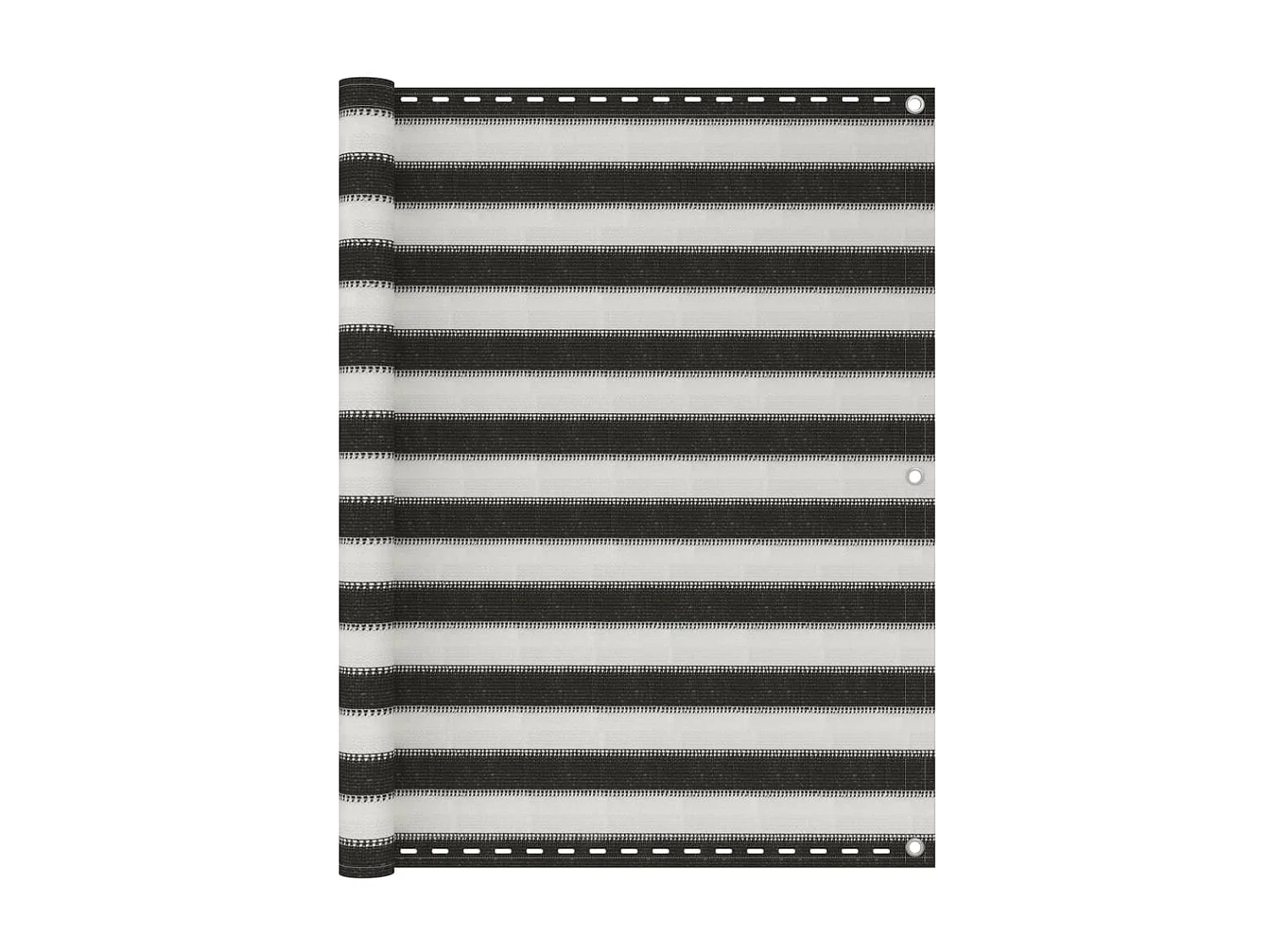 Brise vue - Écran de balcon PEHD 120x500 cm Anthracite et blanc FR538377