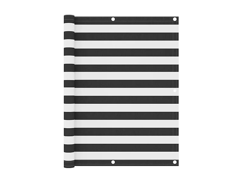 Brise vue - Écran de balcon Anthracite et blanc 120x300 cm Tissu Oxford FR841413