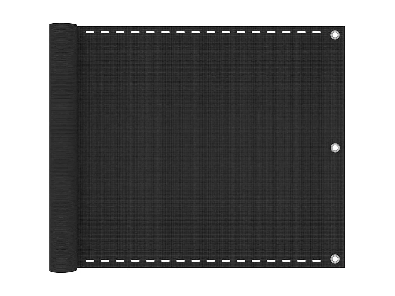 Tela varanda HDPE 75x600 cm antracite PT980346