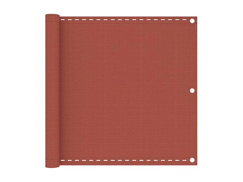 Brise vue - Écran de balcon Terre cuite 90x600 cm PEHD FR825998