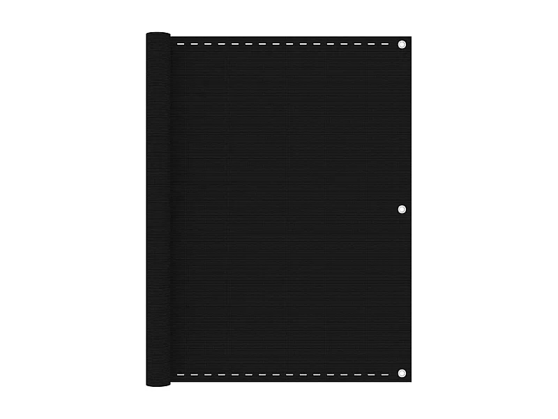 Toldo para balcón HDPE negro 120x400 cm ES234885